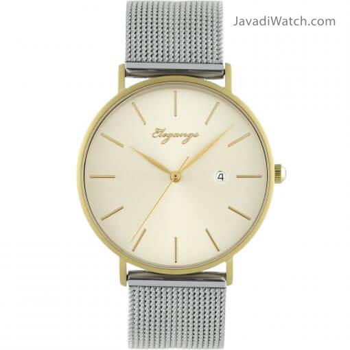 ساعت الگنگس مردانه و زنانه بند حصیری مدل 8152-107