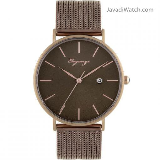 ساعت الگنگس مردانه و زنانه بند حصیری مدل8152-303