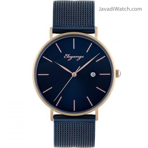 ساعت الگنگس مردانه و زنانه بند حصیری مدل 8152-403