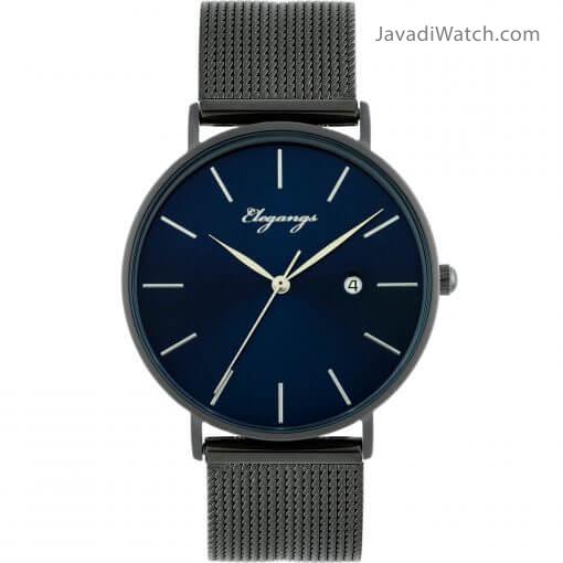 ساعت الگنگس مردانه و زنانه بند حصیری مدل8153-405