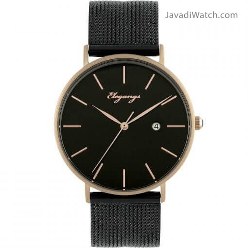 ساعت الگنگس مردانه و زنانه بند حصیری مدل 8152-703