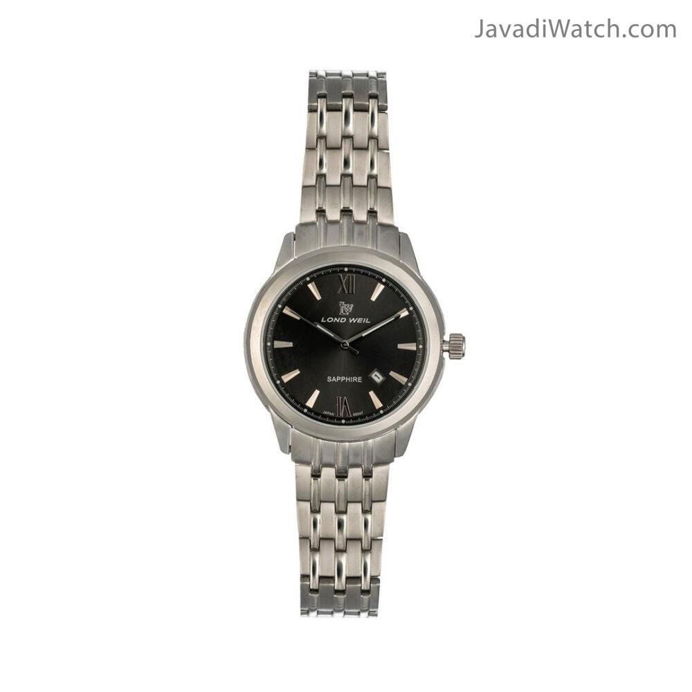 ساعت لوندویل زنانه بند فلزی استیل دودی مدل 60047