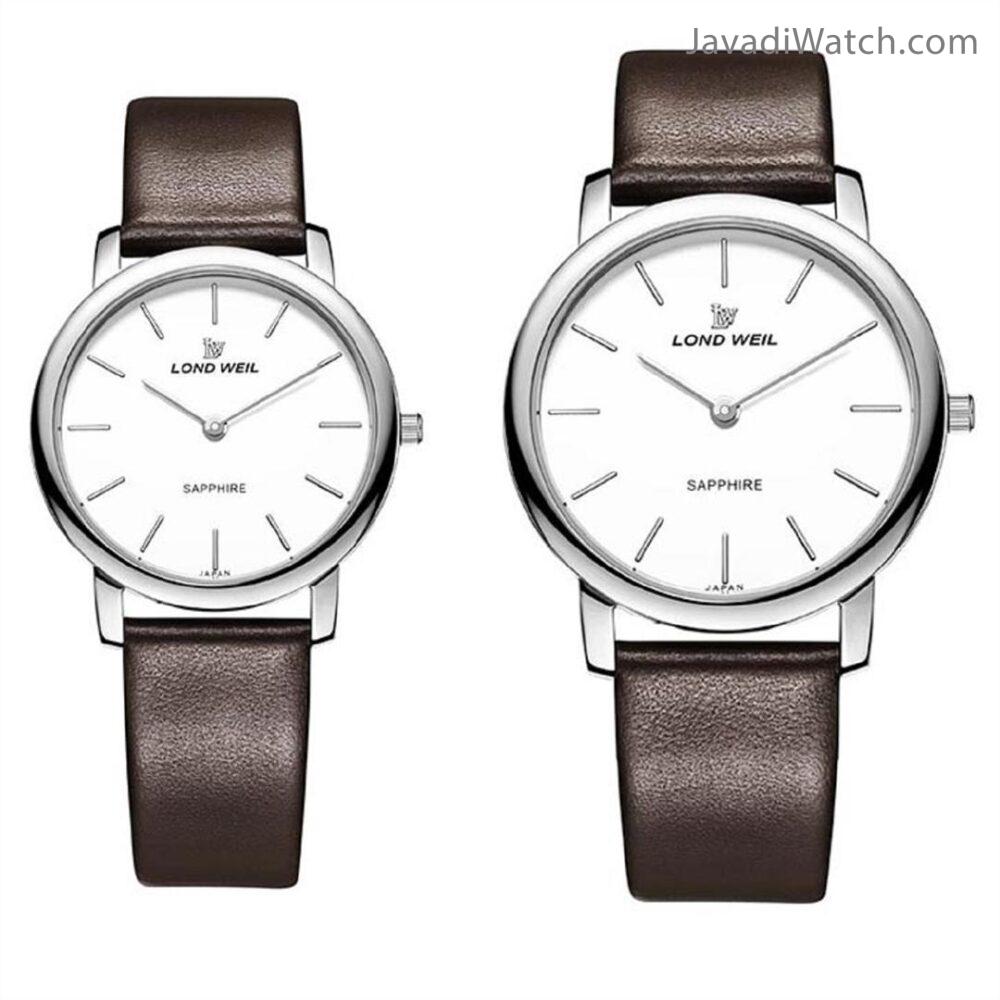 ساعت لوندویل ست بند چرمی استیل سیلور مدل 630017