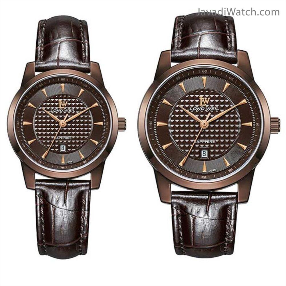 ساعت لوندویل ست بند چرمی کافی مدل 630018