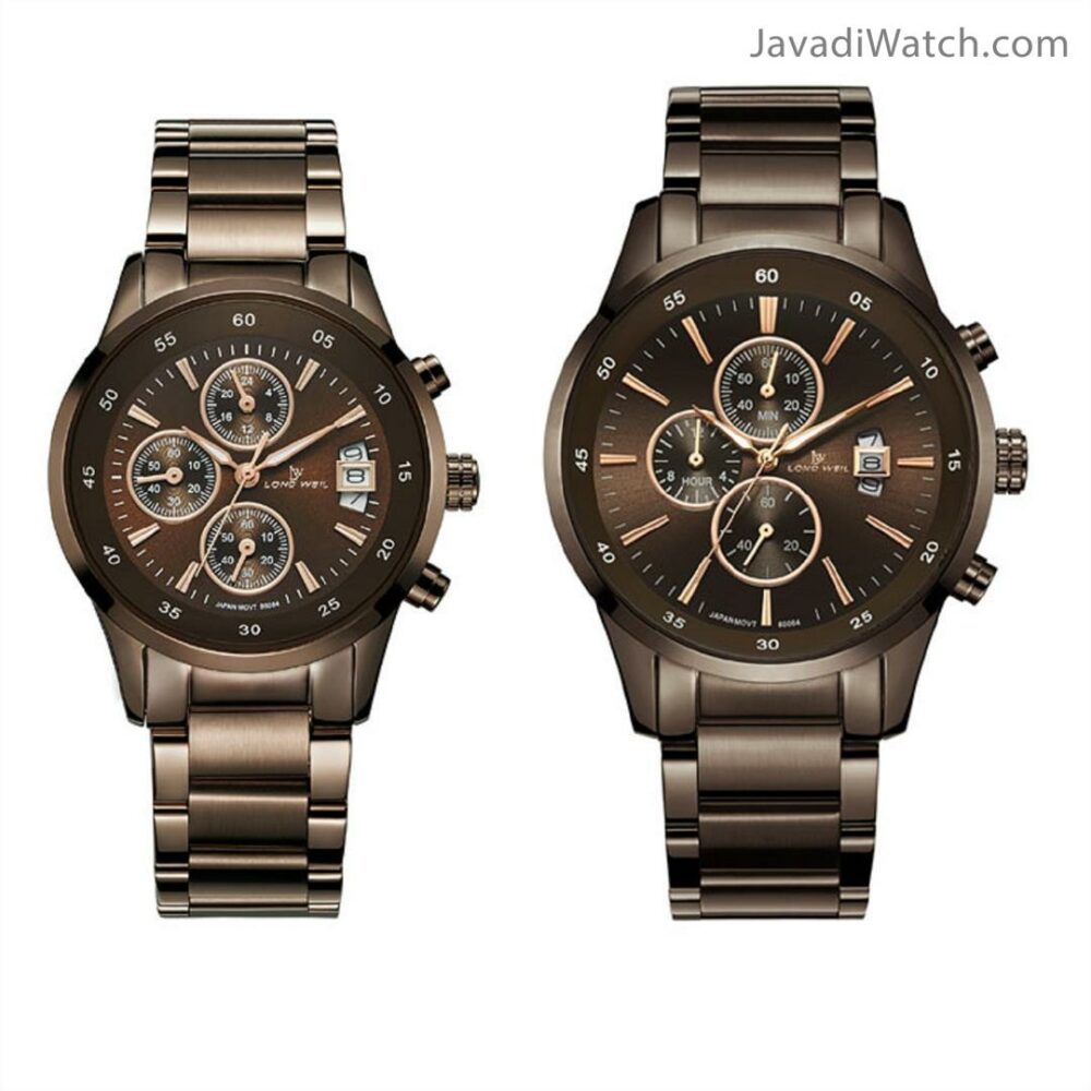 ساعت لوندویل ست بند فلزی گلد کافی مدل 80064